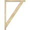 Ekena Millwork Traditional Block Rough Sawn Bracket w/ Offset Brace, Douglas Fir, 4"W x 28"D x 40"H BKT0402X28X40TRA05RDF - alternate 3